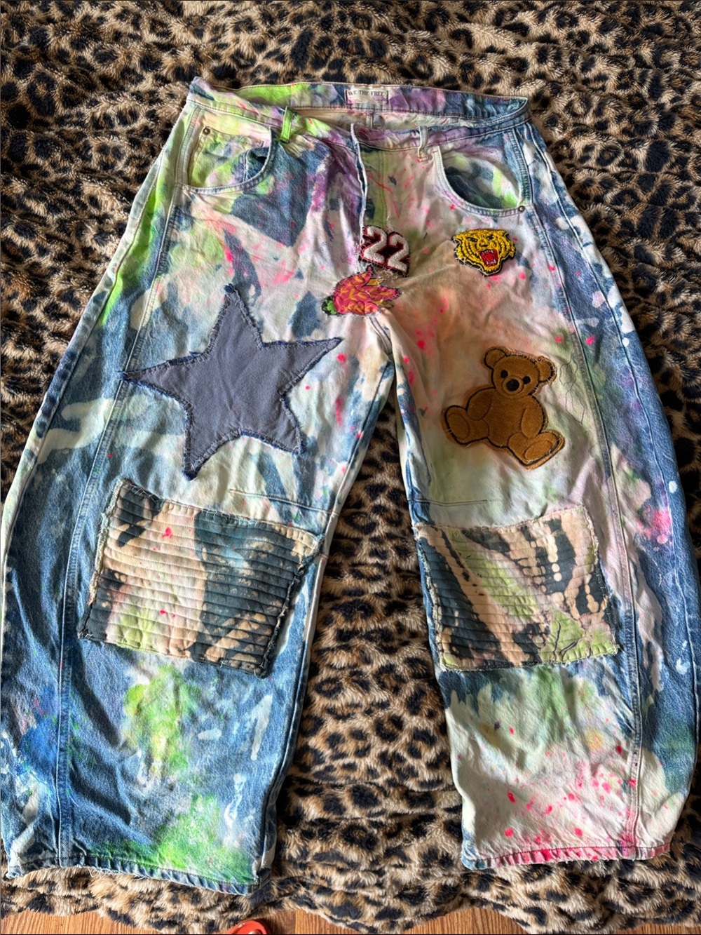 We the Free Barrel jeans UPCYCLED by Me! 33